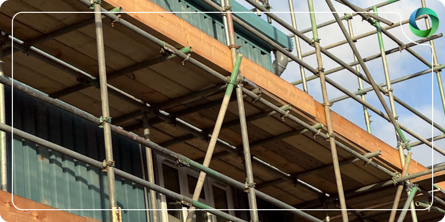 LCT Engineering workshop asbestos roof removal at Tilbury Docks